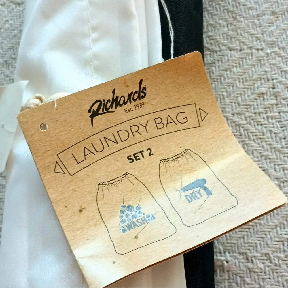 Richard Homeware Black and White laundry Bags